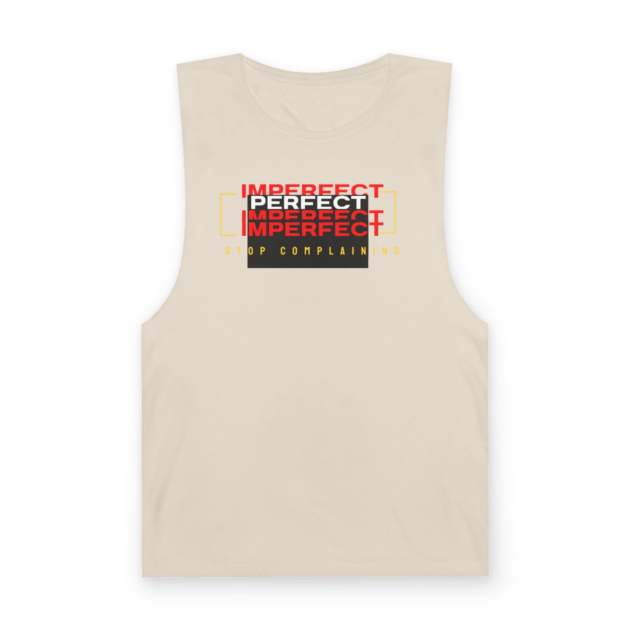 Copy of Tank Top, T-shirt Imperfect, No Excuses, Unisex Workout Shirt, Fitness Apparel, Sleeveless Gym Tee, stop complaining