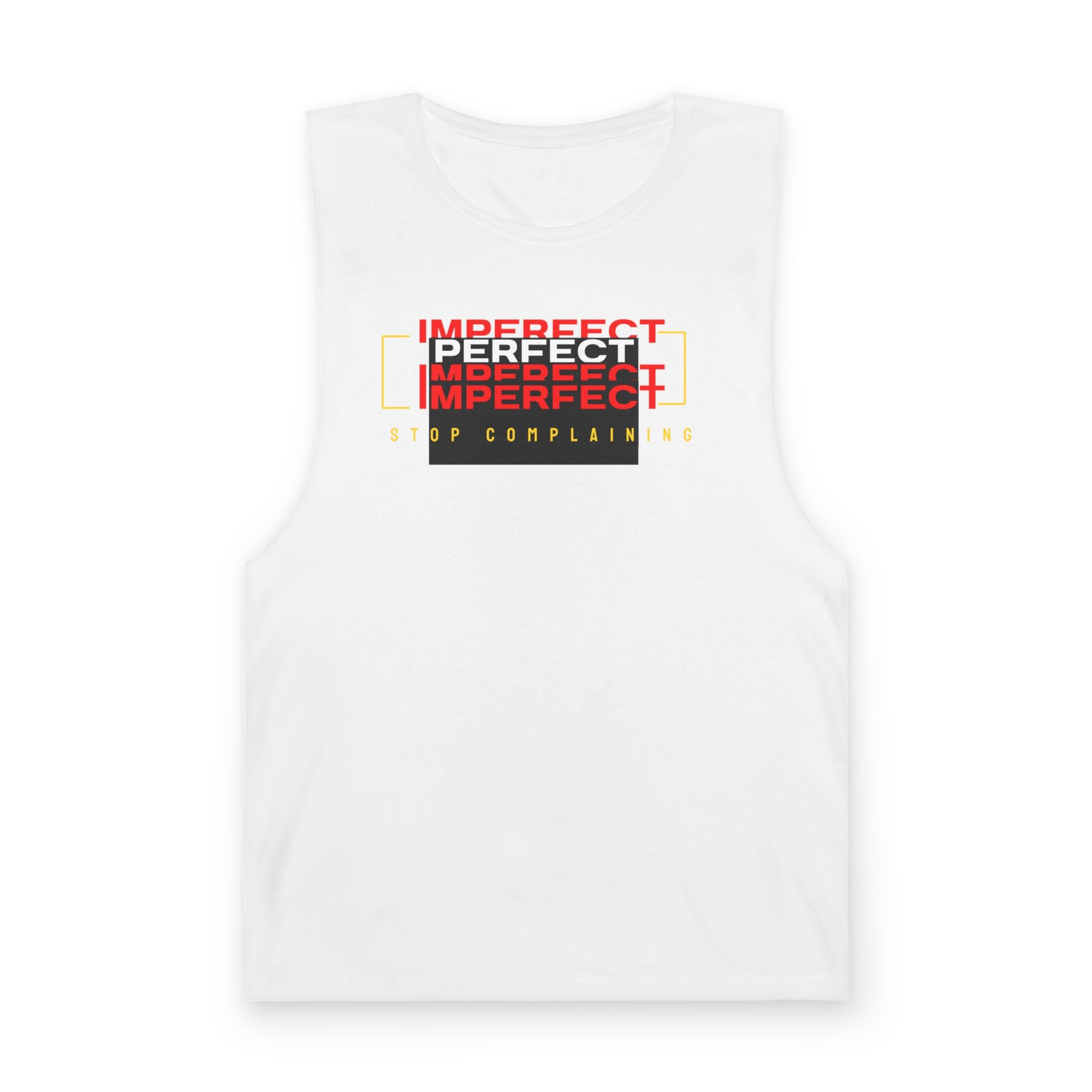 Copy of Tank Top, T-shirt Imperfect, No Excuses, Unisex Workout Shirt, Fitness Apparel, Sleeveless Gym Tee, stop complaining