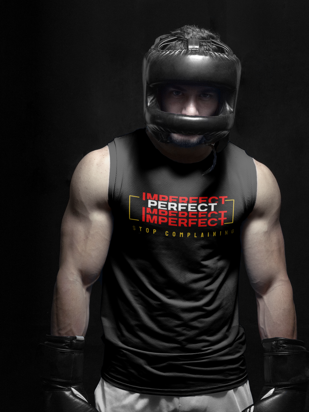 Copy of Tank Top, T-shirt Imperfect, No Excuses, Unisex Workout Shirt, Fitness Apparel, Sleeveless Gym Tee, stop complaining