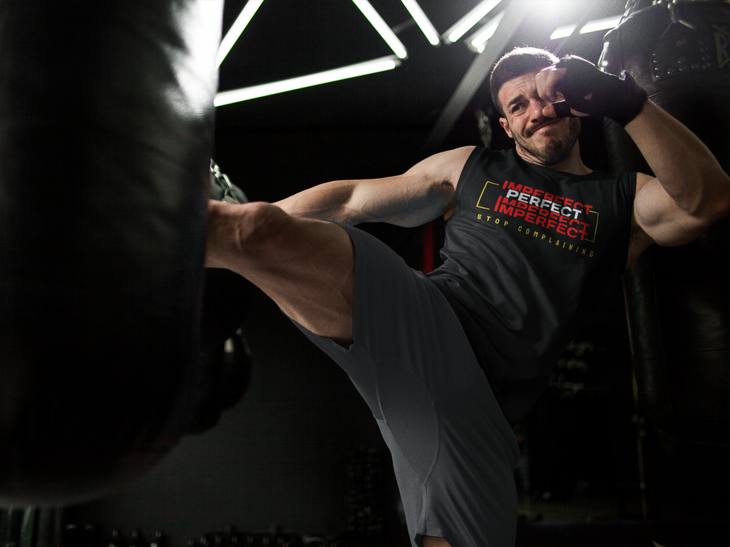 Copy of Tank Top, T-shirt Imperfect, No Excuses, Unisex Workout Shirt, Fitness Apparel, Sleeveless Gym Tee, stop complaining