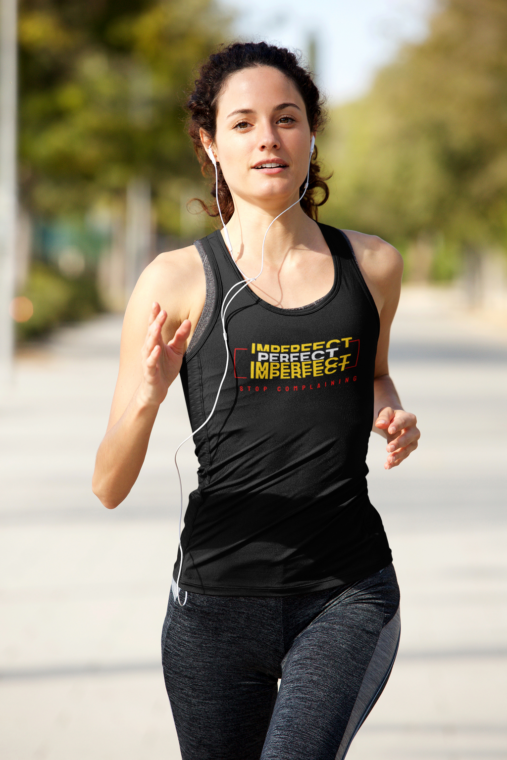 Copy of Tank Top, T-shirt Imperfect, No Excuses, Unisex Workout Shirt, Fitness Apparel, Sleeveless Gym Tee, stop complaining