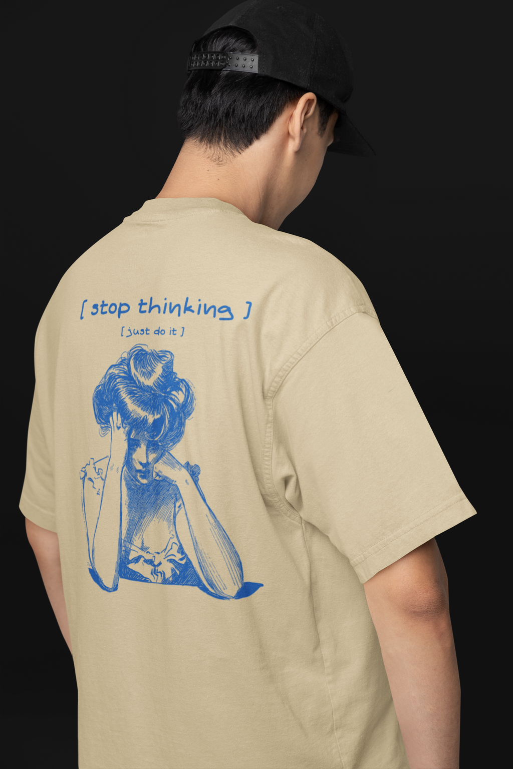 Motivational Unisex Tee, Positive Vibes Shirt, Inspirational Graphic Tshirt, Workout Top, Gym Apparel, Activewear, stop thiking just do it