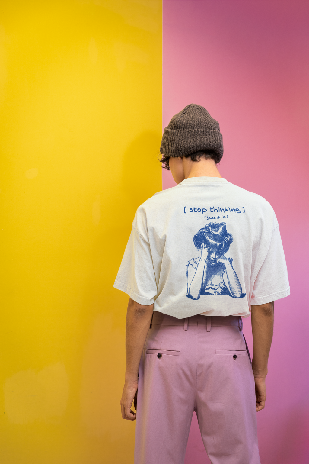 Motivational Unisex Tee, Positive Vibes Shirt, Inspirational Graphic Tshirt, Workout Top, Gym Apparel, Activewear, stop thiking just do it