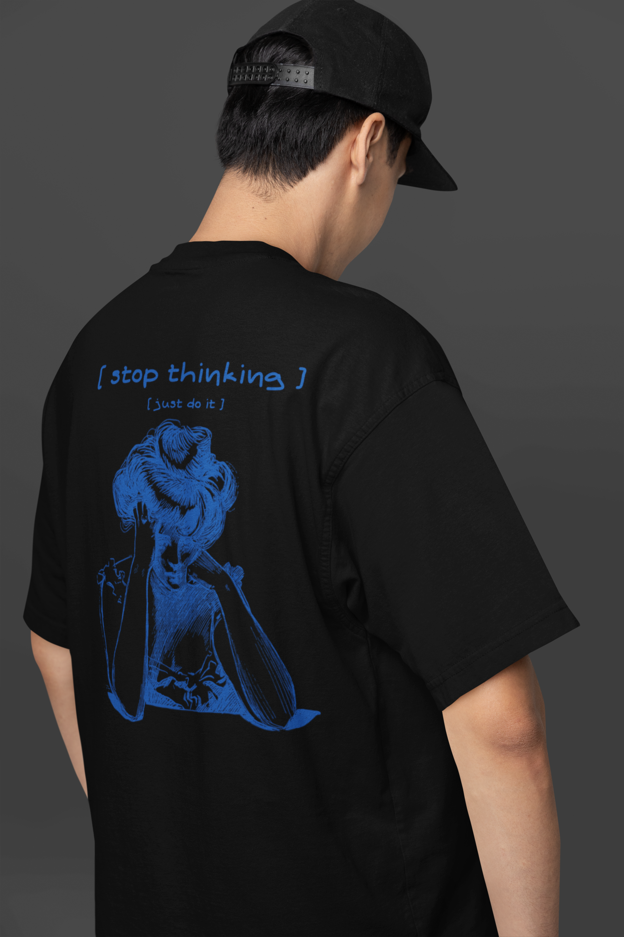 Motivational Unisex Tee, Positive Vibes Shirt, Inspirational Graphic Tshirt, Workout Top, Gym Apparel, Activewear, stop thiking just do it