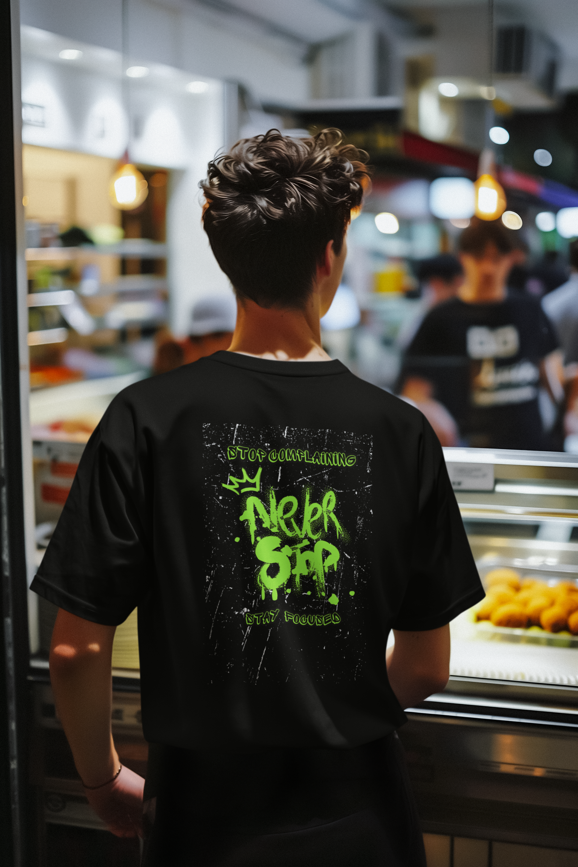 Motivational Stop Complaining Unisex Heavy Cotton Tee, Playera Never Stop Gift for Men or Women, Inspirational Shirt