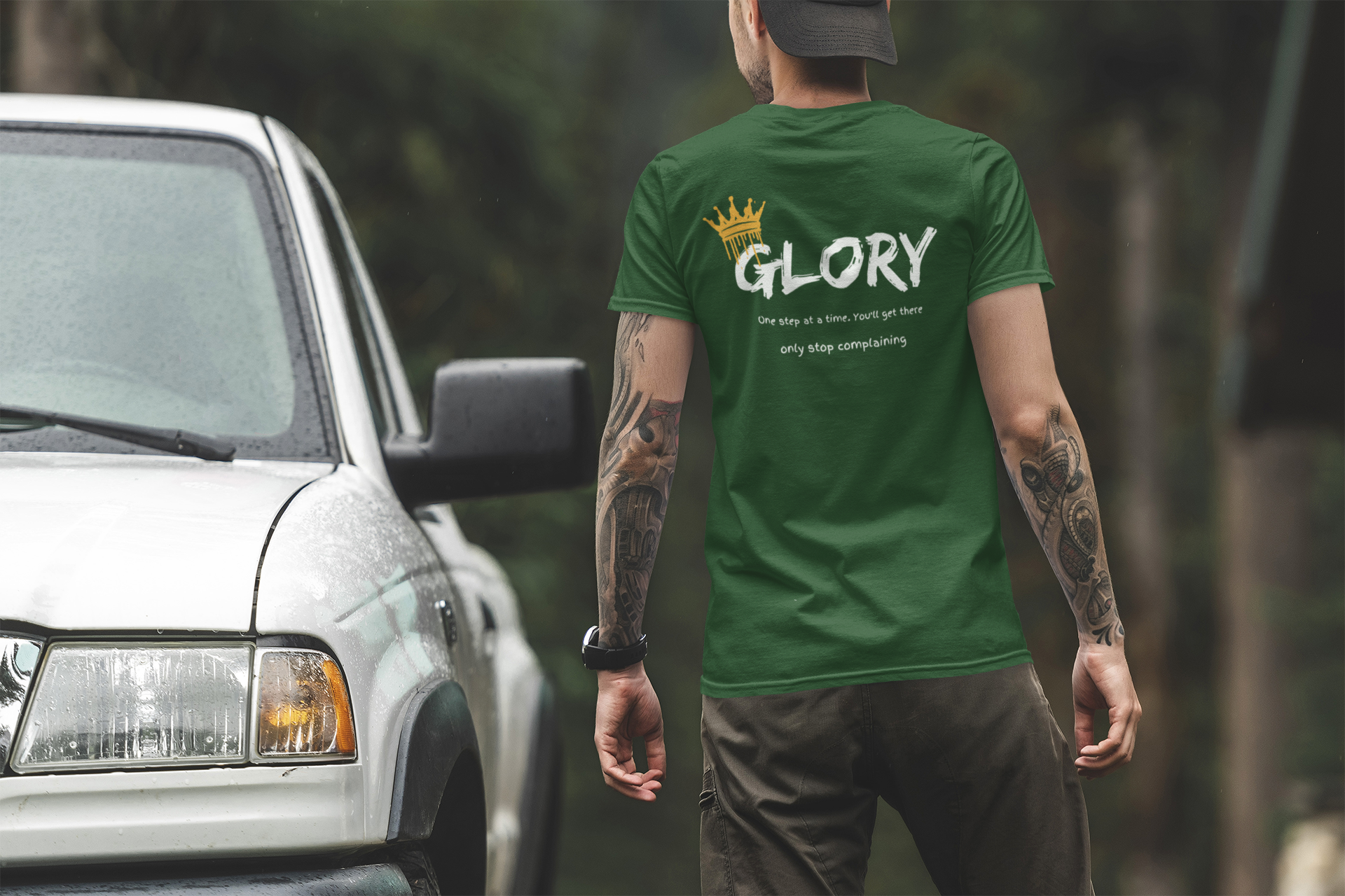 Unisex Heavy Cotton Tee with Inspirational Design - Perfect for Everyday Wear, Gifts, Casual Style, Motivational Quote Tee, Stop complaining.