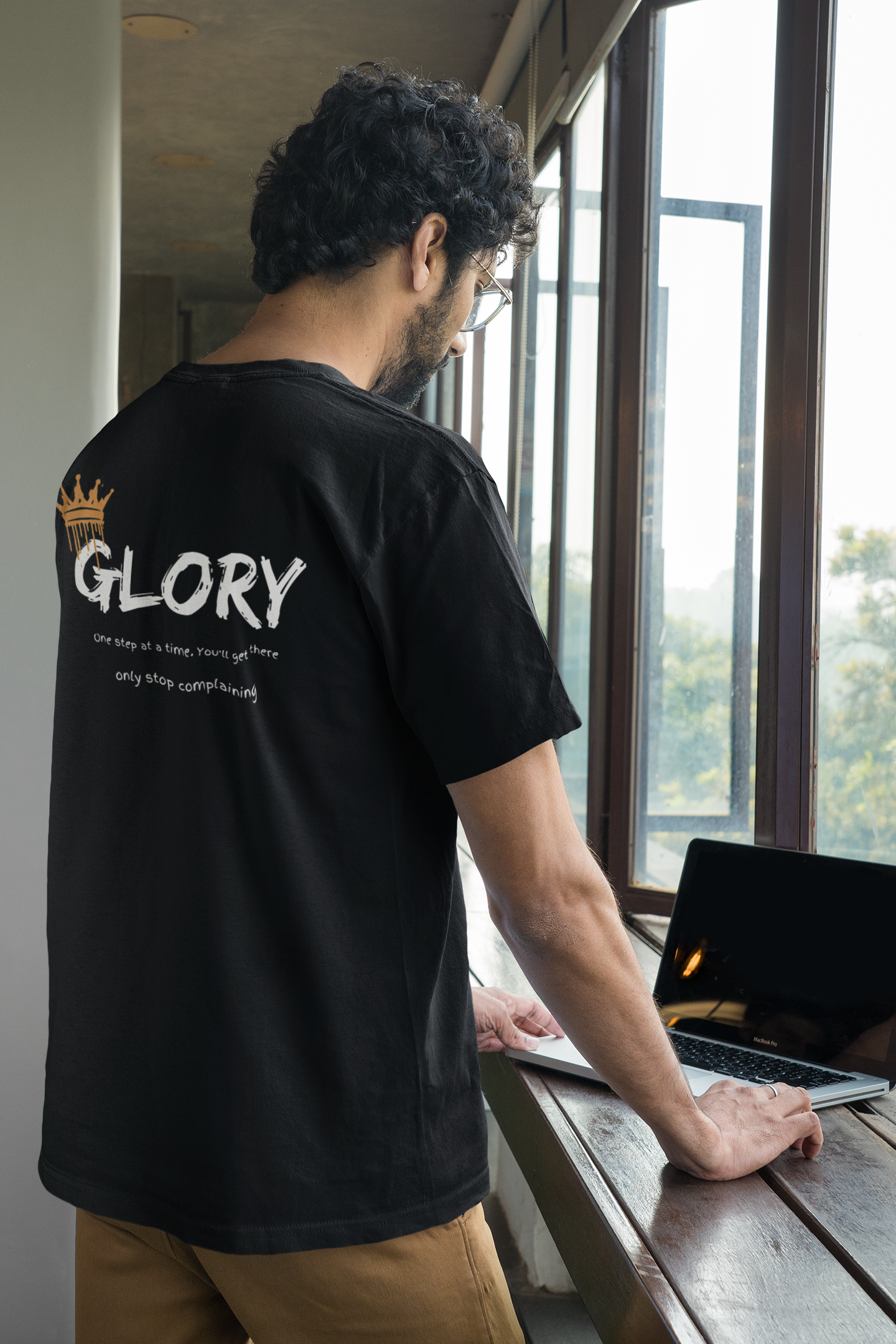 Unisex Heavy Cotton Tee with Inspirational Design - Perfect for Everyday Wear, Gifts, Casual Style, Motivational Quote Tee, Stop complaining.