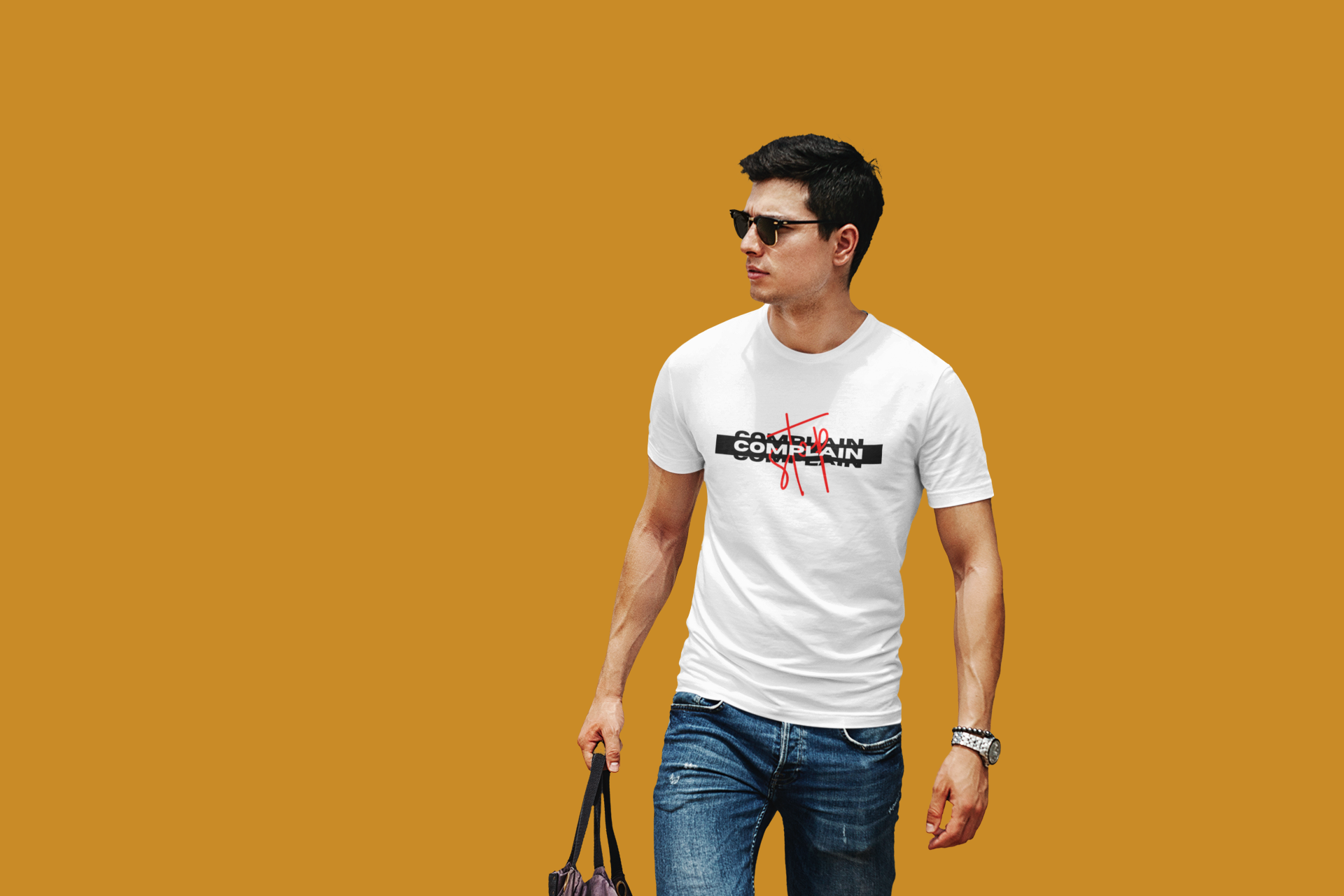 STOP COMPLAINING, Comfortable Unisex Heavy Cotton T-Shirt, Casual Style, Perfect for Gift Giving, Complain Style Shirt, Everyday Wear